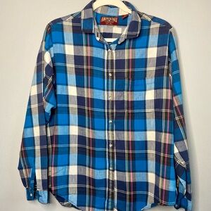American‎ Eagle Outfitters Vibrant Blue Checkered Shirt